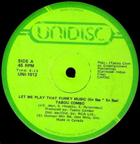 Tabou Combo - Let Me Play That Funky Music (En Bas En Bas) (Vinyle Usagé)