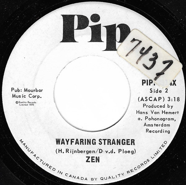 Zen (8) - Get Me Down / Wayfaring Stranger (45-Tours Usagé)