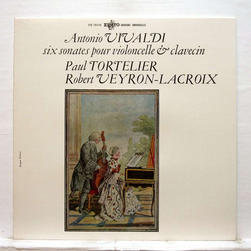 Vivaldi / Tortelier / Veyron Lacroix - Six Sonatas Pour Violoncelle et Clavecin (Vinyle Usagé)