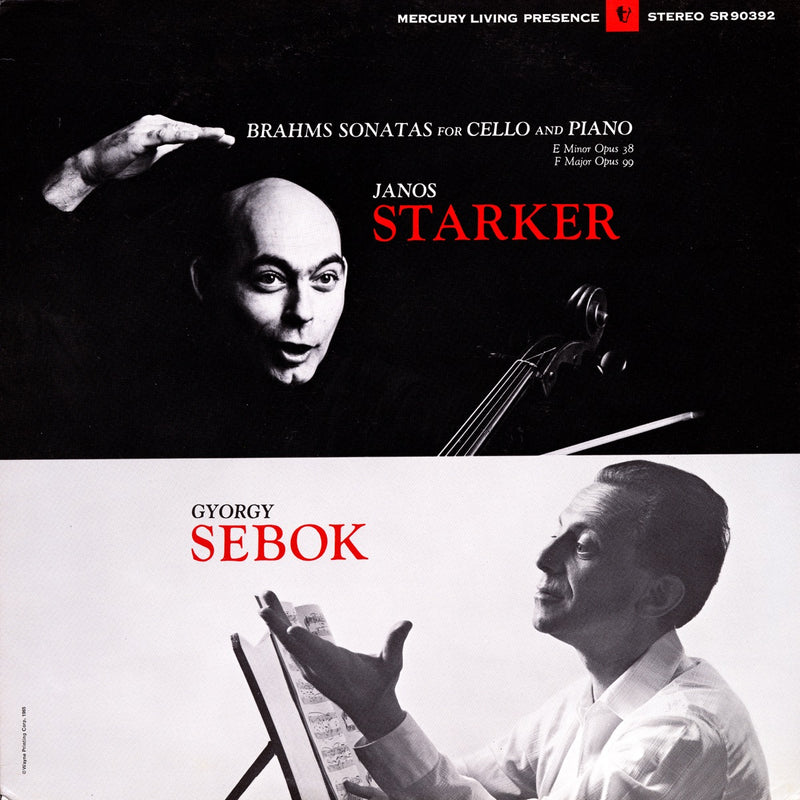 Brahms / Starker / Sebok - Sonatas For Cello And Piano (Vinyle Neuf)