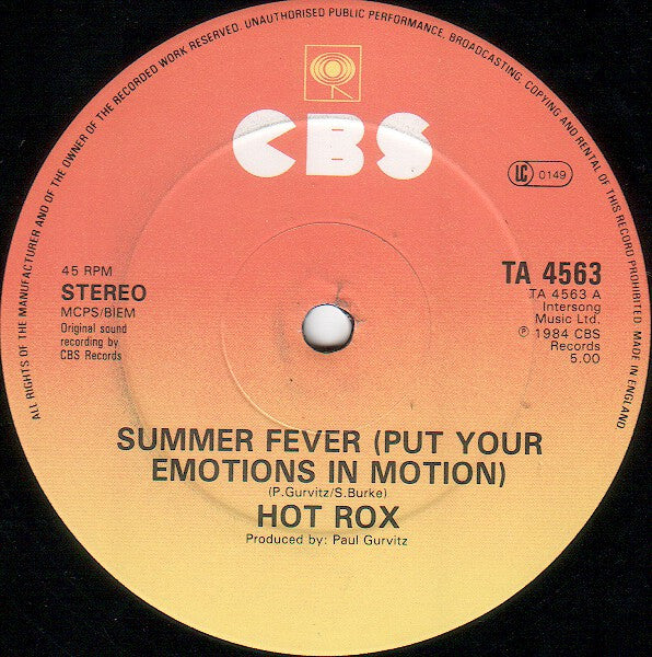 Hot Rox - Summer Fever (Vinyle Usagé)