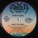 Linda Evans - Dont You Need (Vinyle Usagé)