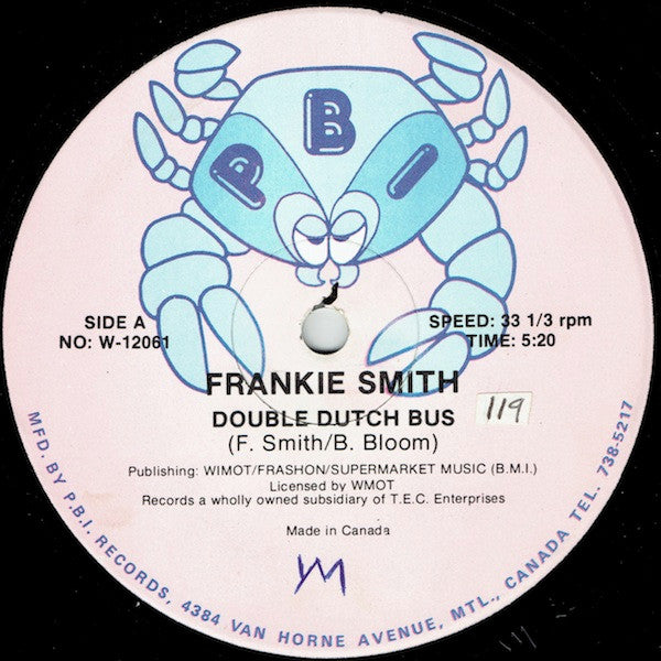 Frankie Smith - Double Dutch Bus / Double Dutch (Vinyle Usagé)