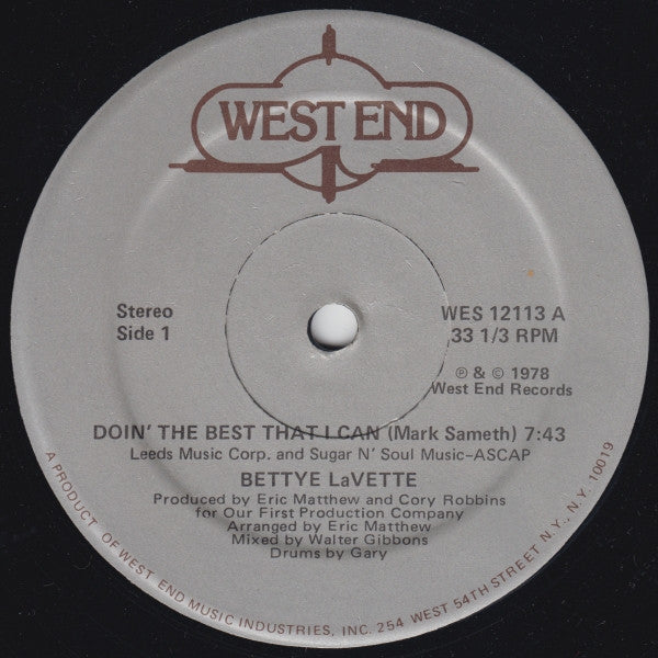 Bettye LaVette - Doin The Best That I Can (Vinyle Usagé)