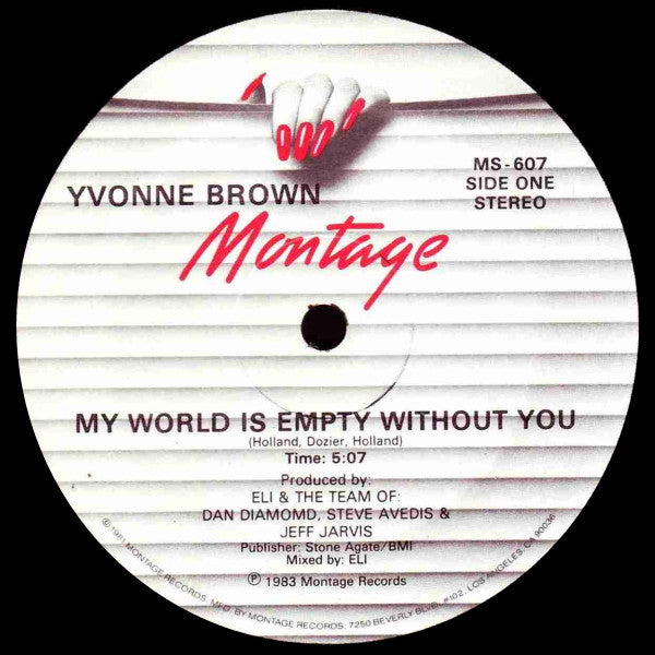 Yvonne Brown - My World Is Empty Without You (Vinyle Usagé)