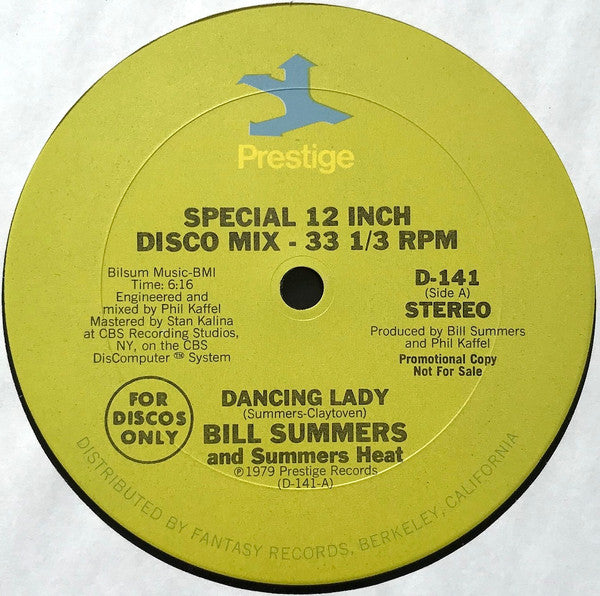 Bill Summers - Dancing Lady (Vinyle Usagé)