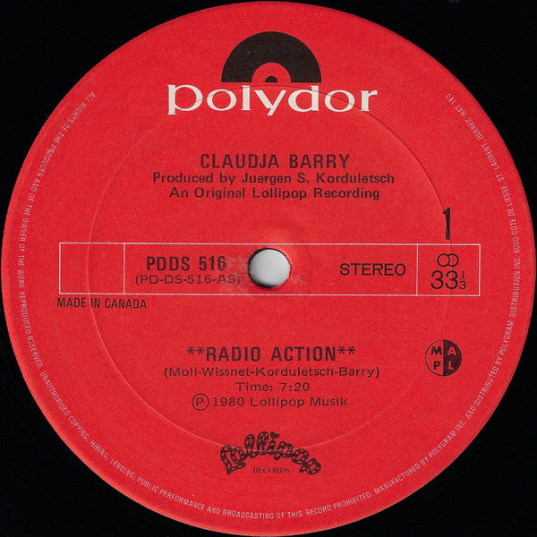 Claudja Barry - Radio Action (Vinyle Usagé)