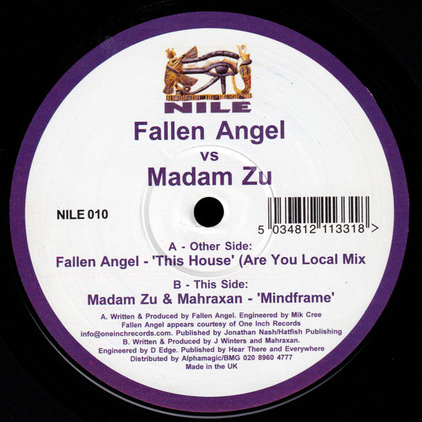 Fallen Angel / Madam Zu - This House / Mindframe (Vinyle Usagé)