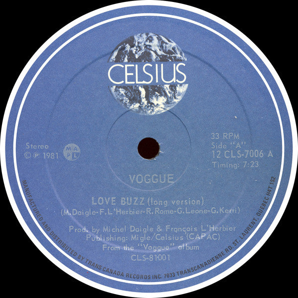 Voggue - Love Buzz (Vinyle Usagé)