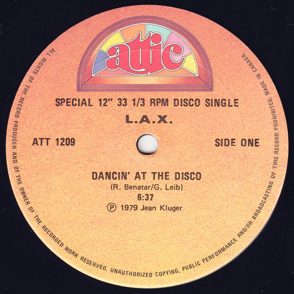 LAX - Dancin at the Disco (Vinyle Usagé)