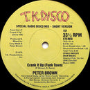 Peter Brown - Crank It Up (Funk Town) (Vinyle Usagé)