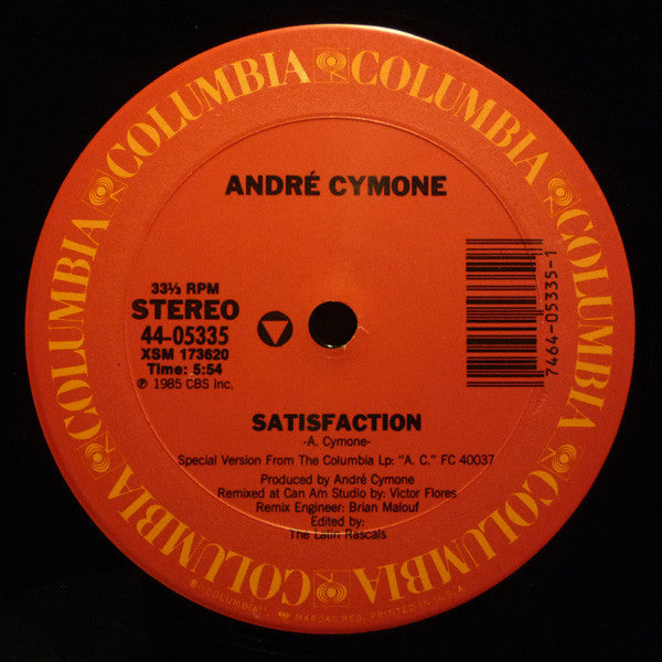 Andre Cymone - Satisfaction (Vinyle Usagé)