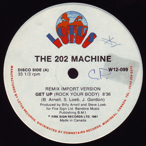 202 Machine - Get Up (Rock Your Body) (Vinyle Usagé)