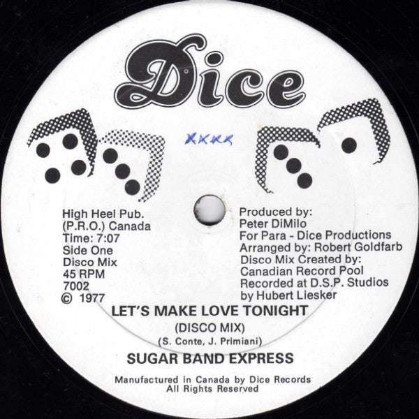 Sugar Band Express - Lets Make Love Tonight (Vinyle Usagé)