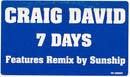 Craig David - 7 Days (Vinyle Usagé)