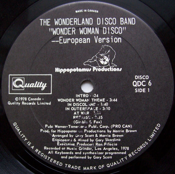 Wonderland Disco Band - Wonder Woman Disco (Vinyle Usagé)