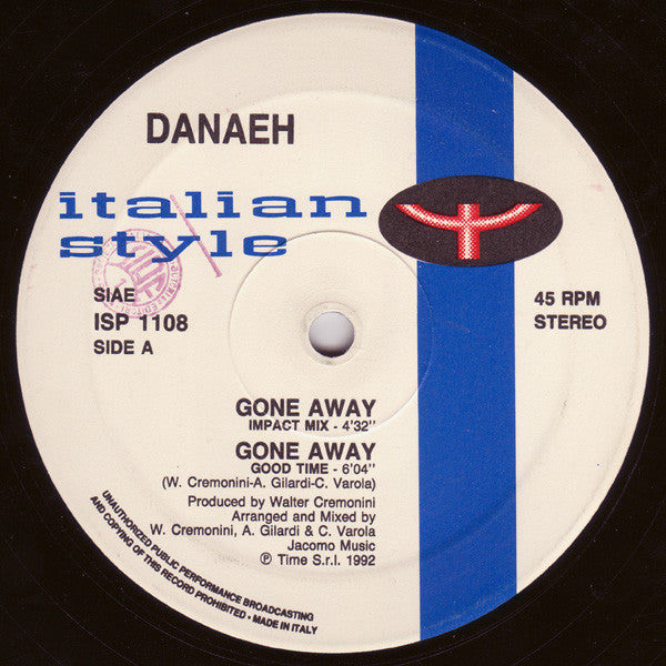 Danaeh - Gone Away (Vinyle Usagé)