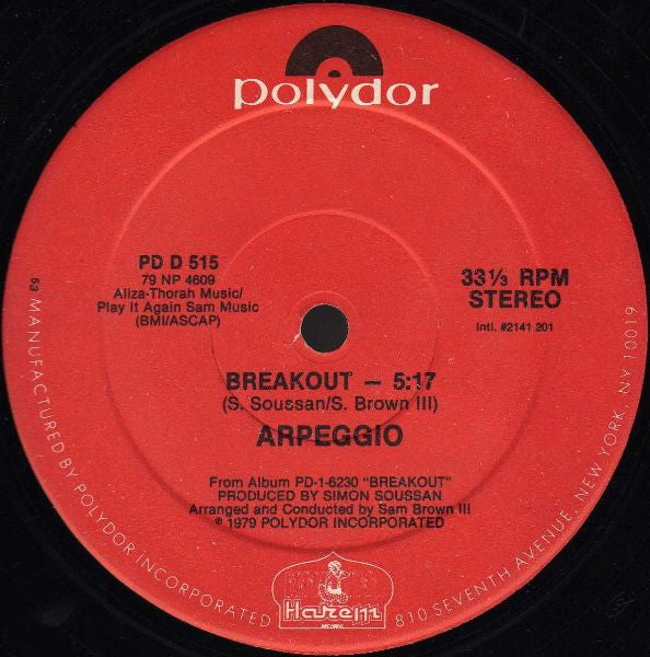 Arpeggio - Breakout (Vinyle Usagé)