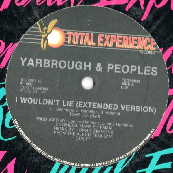 Yarbrough and Peoples - I Wouldnt Lie (Vinyle Usagé)