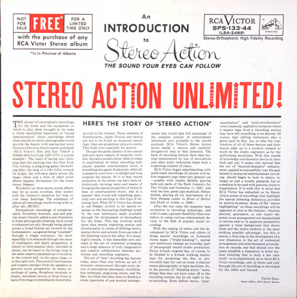 Various - An Introduction To Stereo Action: Stereo Action Unlimited (Vinyle Usagé)