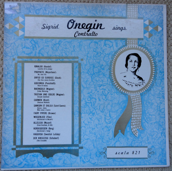 Various / Onegin - Sigrid Onegin Sings (Vinyle Usagé)