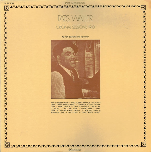 Fats Waller - Original Sessions 1943 (Vinyle Usagé)