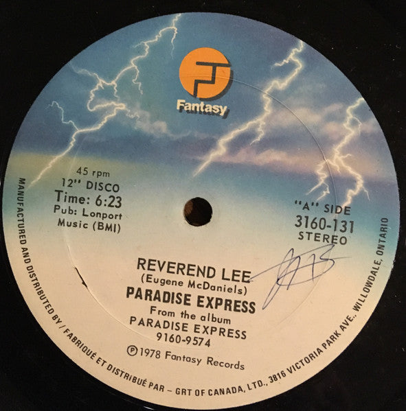 Paradise Express - Reverend Lee / Star in My Life (Vinyle Usagé)