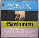 Beethoven / Francescatti / Casadesus - The Complete Violin And Piano Sonatas (Vinyle Usagé)