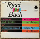 Bach / Ricci - Sonata And Partita For Unaccompanied Violin Vol.1 (Vinyle Usagé)