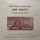 Jan Savitt - One Night Stand With Jan Savitt At The Palace Hotel (Vinyle Usagé)