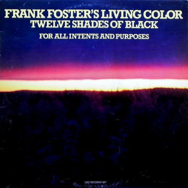 Frank Fosters Living Color - Twelve Shades Of Black (Vinyle Usagé)