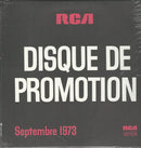 Various - Disque De Promotion Septembre 1973 (Vinyle Usagé)