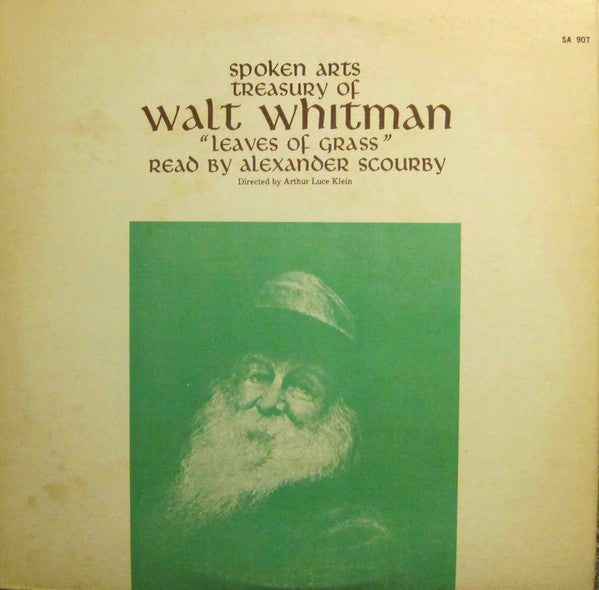 Walt Whitman / Alexander Scourby - Treasury Of Walt Whitman: Leaves Of Grass (Vinyle Usagé)