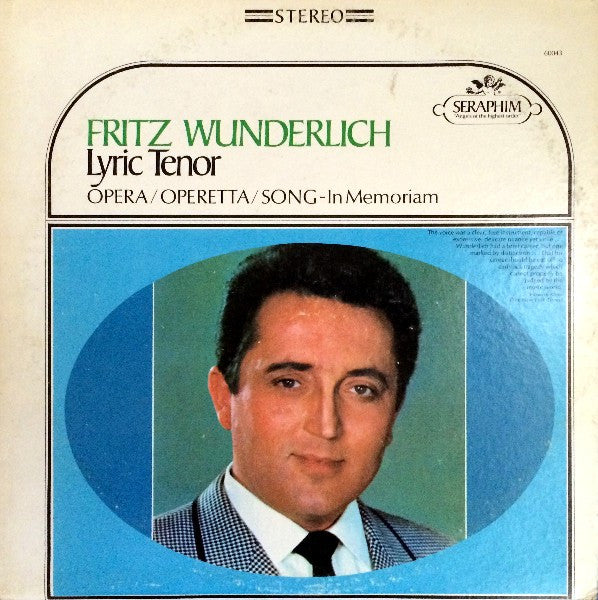 Various / Wunderlich - Lyric Tenor (Vinyle Usagé)