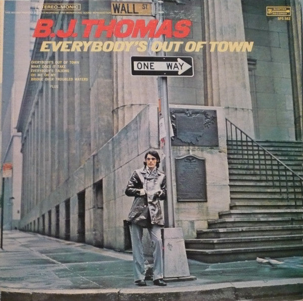 BJ Thomas - Everybodys Out of Town (Vinyle Usagé)