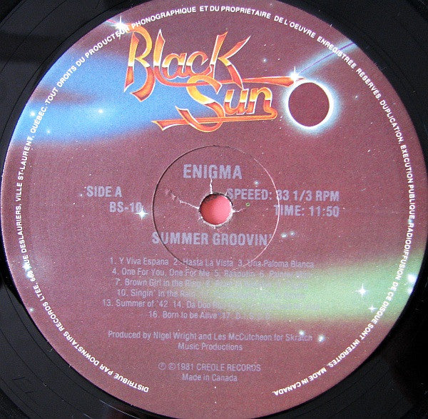 Enigma - Summer Groovin (Vinyle Usagé)