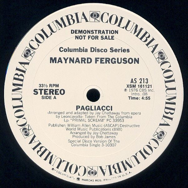 Maynard Ferguson - Pagliacci / Primal Scream (Vinyle Usagé)