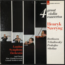 Various / Dorati / Schmidt Isserstedt / Rozhdestvensky / Szeryng - 4 Great Violin Concertos (Vinyle Usagé)