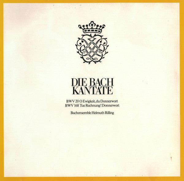 Bach / Rilling - Die Bach Kantata (Vinyle Usagé)