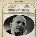 Beethoven / Solomon - Piano Concerto No 1 / Sonata No 27 (Vinyle Usagé)