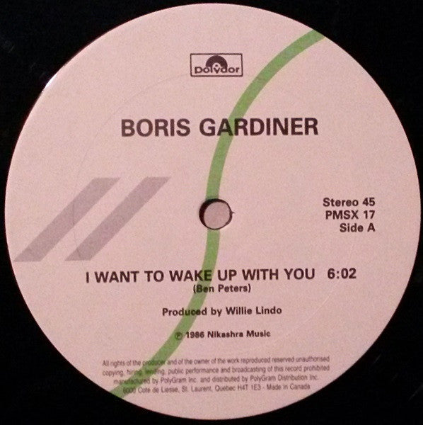 Boris Gardiner - I Want to Wake Up With You (Vinyle Usagé)