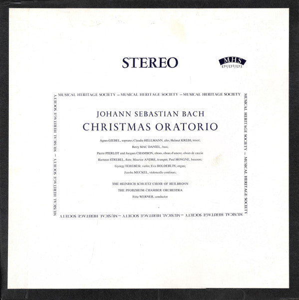 Bach / Werner - Christmas Oratorio (Vinyle Usagé)