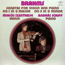 Brahms / Szenthelyi / Schiff - Sonatas For Violin And Piano No 1 in G Major No 3 in D minor (Vinyle Usagé)
