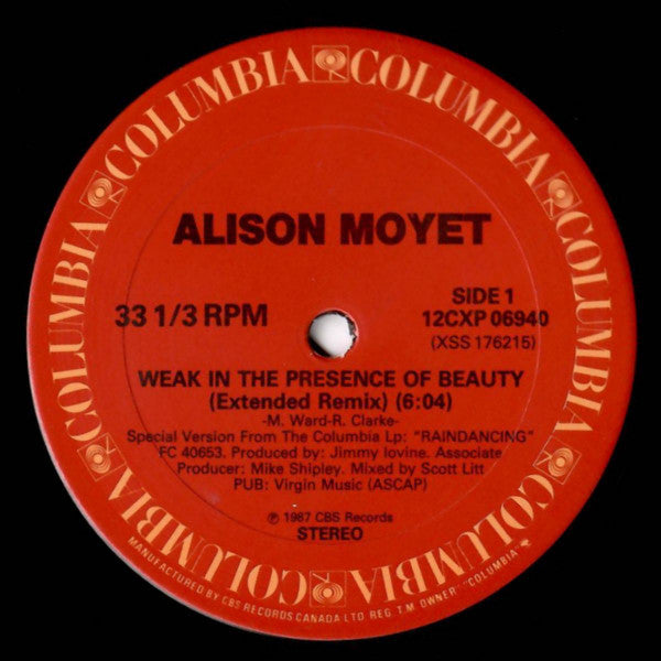 Alison Moyet - Weak In The Presence Of Beauty (Vinyle Usagé)