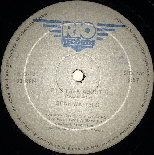 Gene Waiters - Lets Talk About It (Vinyle Usagé)