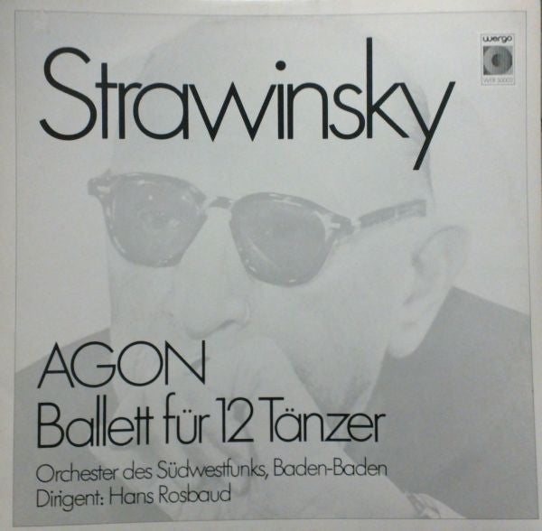 Stravinsky / Rosbaud - Agon Ballett Fur 12 Tanzer (Vinyle Usagé)