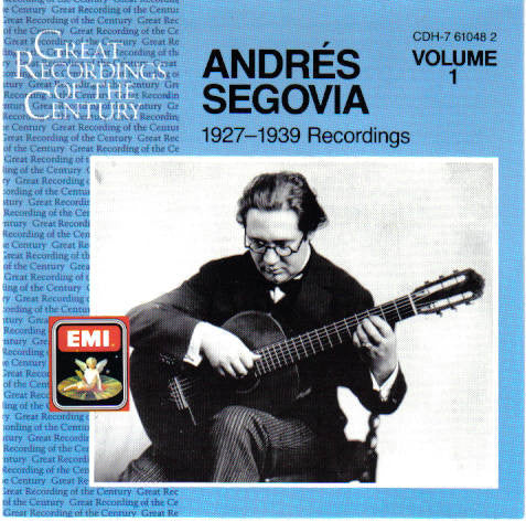 Andres Segovia - 1927-1939 Recordings - Volume 1 (CD Usagé)