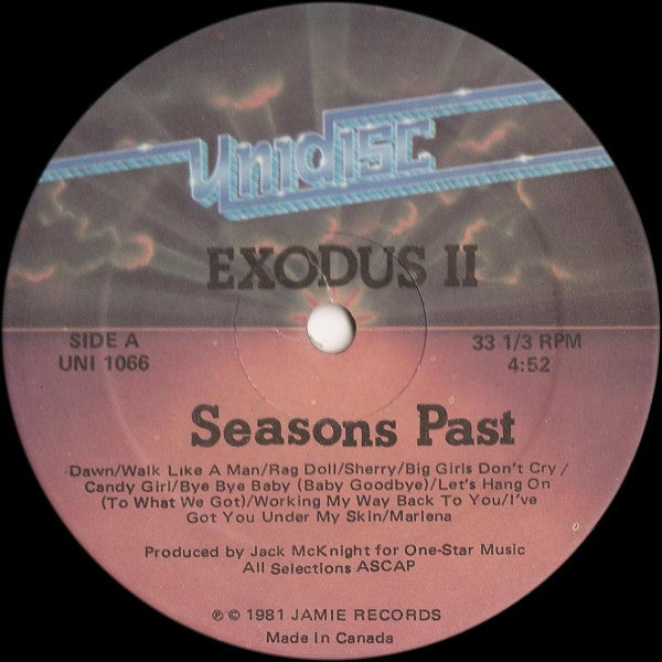 Exodus II - Seasons Past (Vinyle Usagé)