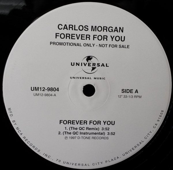 Carlos Morgan - Forever For You (Vinyle Usagé)