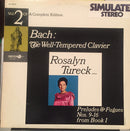Bach / Tureck - The Well Tempered Clavier: Preludes & Fugues Nos 9 16 From Book I (Vinyle Usagé)